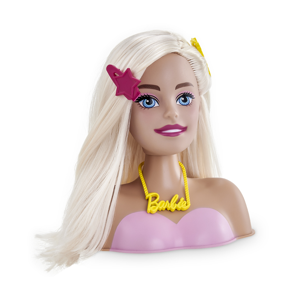 Boneca busto com acessórios sparkle girlz, cabeça para pente e