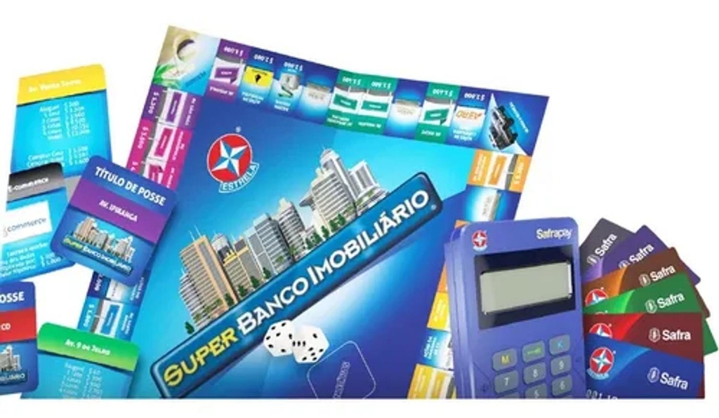 Jogo Super Banco Imobiliário Tabuleiro Estrela