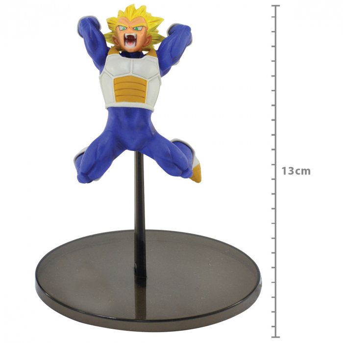 Boneco dragon ball vegeta super sayajin god 18 cm