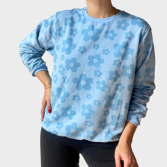 Moletom Azul Floral NOVO - Forever21 - comprar online