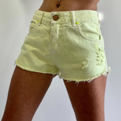 Short Jeans Amarelo - Bobstore - comprar online