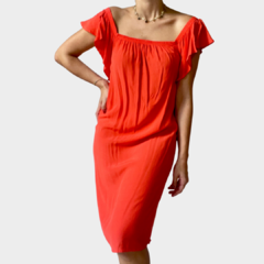 Vestido Midi Laranja NOVO - Colcci