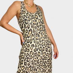 Vestido Longo Animal Print NOVO - Morena Rosa