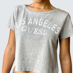 Tee Cropped Cinza NOVA - Guess - comprar online