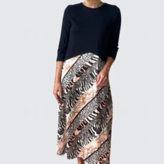 Vestido Midi Animal Print - Zara - comprar online