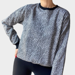 Moletom Animal Print Cinza NOVO - Forever21