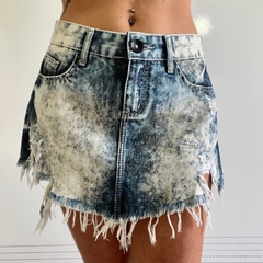 Saia Jeans Destroyed - Espaço Fashion - comprar online