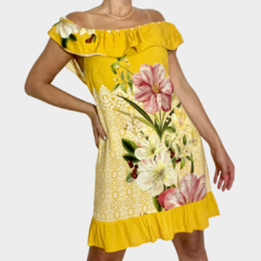 Vestido Estampa Renda - FARM - comprar online