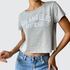 Tee Cropped Cinza NOVA - Guess