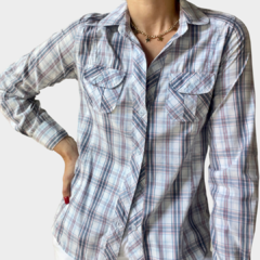 Camisa Xadrez Azul - Zara - comprar online