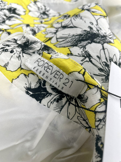 SAIA FLORAL AMARELA - FOREVER 21 - loja online