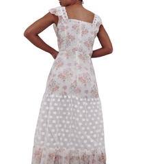 Vestido Midi Floral com Renda - Lacvert - comprar online