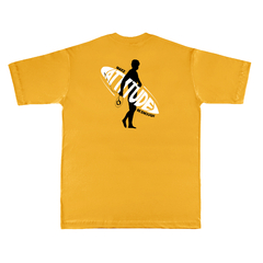 Camiseta Masculina Surfer Mabe Amarelo Mostarda