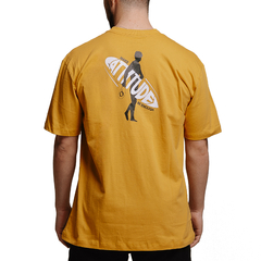 Camiseta Masculina Surfer Mabe Amarelo Mostarda - loja online