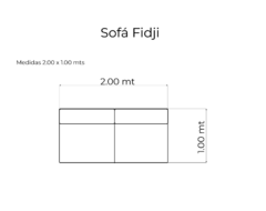 Sofá Fidji - Muebles Tiempo