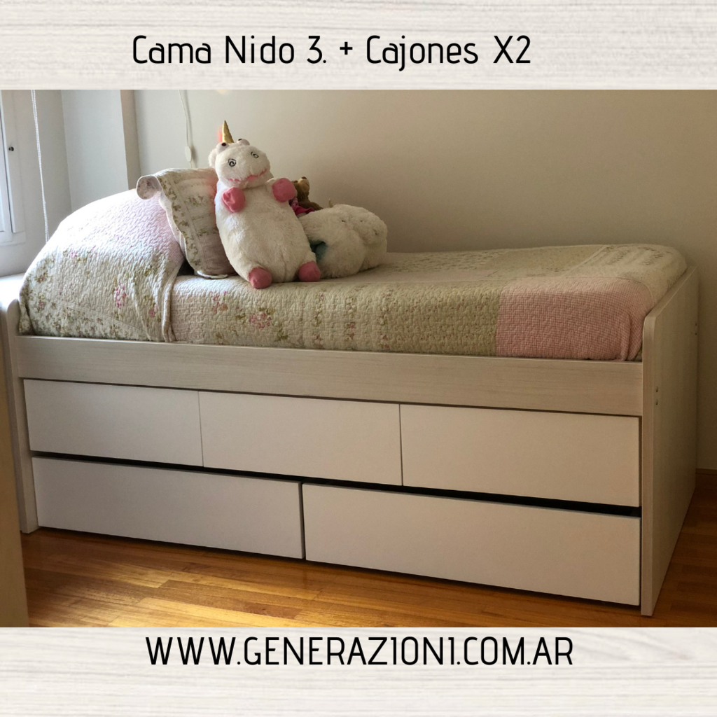 Cama Nido 3 con cajones X2 - Comprar en Generazioni