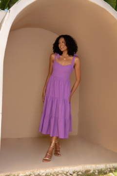 Vestido Pétala - Roxo - loja online