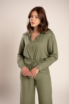 Camisa Sarah - Verde Militar - loja online