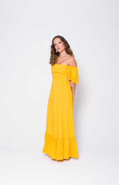 Vestido Catarina - Amarelo Dijon na internet