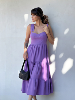 Vestido Pétala - Roxo - comprar online