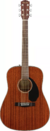 Guitarra Acústica Fender Cd60 Mahogany Tapa Maciza Caoba