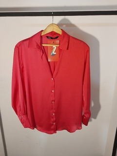 CAMISA FUCSIA SEDA ZARA S