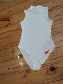 BODY POLERA SIN MANGAS BLANCO MANGO S