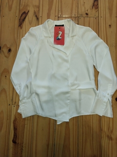 CAMISA BLANCA CRUZADA BANANA REPUBLIC XS