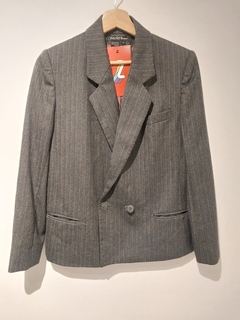 BLAZER RAYADO GRIS SAKS FIFTH AVENUE 10