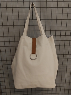 BOLSO CUERO BLANCO