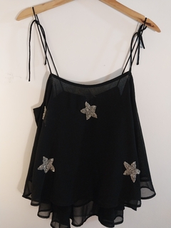 TOP NEGRO ESTRELLAS H&M S