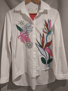 CAMISA BLANCA COLORES AGUSTINA SAQUER S