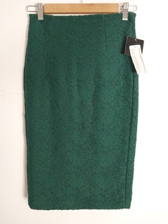 POLLERA VERDE MIDI ZARA XS - comprar online