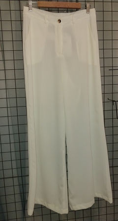 PANTALON BLANCO PALAZZO CHRISTIAN LACROIX 38 S