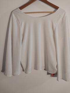 REMERA BLANCA MANGAS ANCHAS KOXIS S