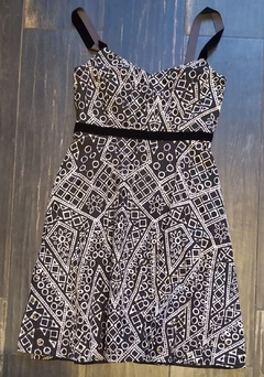 Vestido Blanco y Negro Banana Republic - comprar online