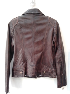 CAMPERA CUERO MARRON - Zwap