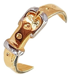 Anillo cinturón laminado oro 18k - Romminox - comprar online