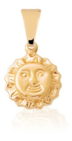 Dije sol laminado en oro 18k - Romminox