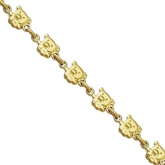 Pulsera ositos laminada en oro 18k - Romminox - comprar online