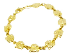 Pulsera ositos laminada en oro 18k - Romminox