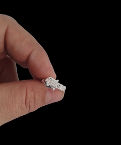 Anillo De Plata 925 Para Mujer Jaya Cinturon Con Cristales en internet