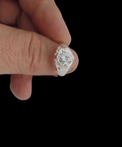 Anillo De Plata 925 Para Mujer Con Piedra Cristal Zircon en internet