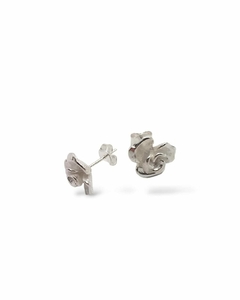 Aros Rosas Caladas De Plata 925 - comprar online