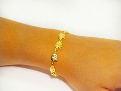 Pulsera elefante laminada en oro 18k- Romminox - comprar online