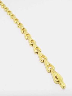 Pulsera semi rígida laminada en oro 18k, Romminox. - comprar online