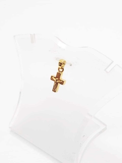 Dije laminado en oro 18k cruz con cristo- Romminox