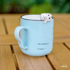 Caneca Gatinho Leisurely Time - Azul na internet