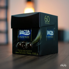 Trufas Recheadas Lacta Intense 60% Cacau - Caixa com 9 un