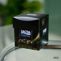 Trufas Recheadas Lacta Intense 60% Cacau - Caixa com 9 un - Master Mug